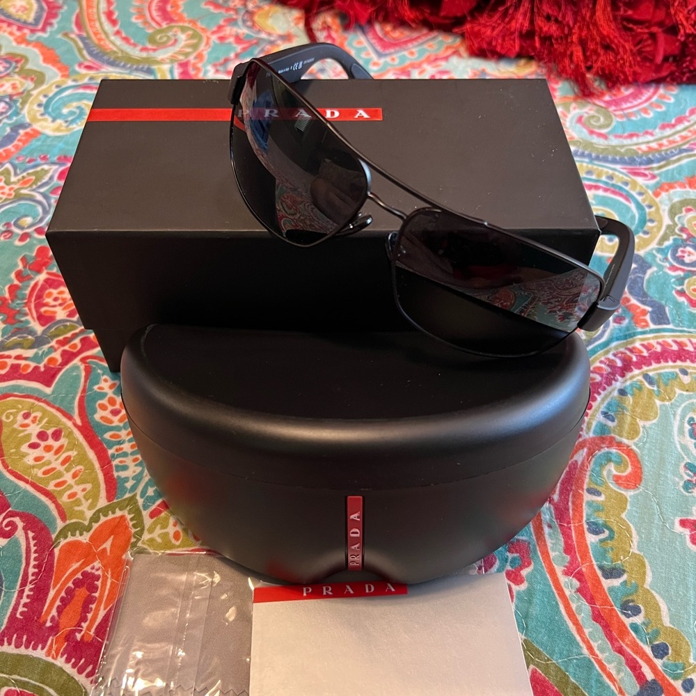 Prada Dark Gray Men's Sunglasses